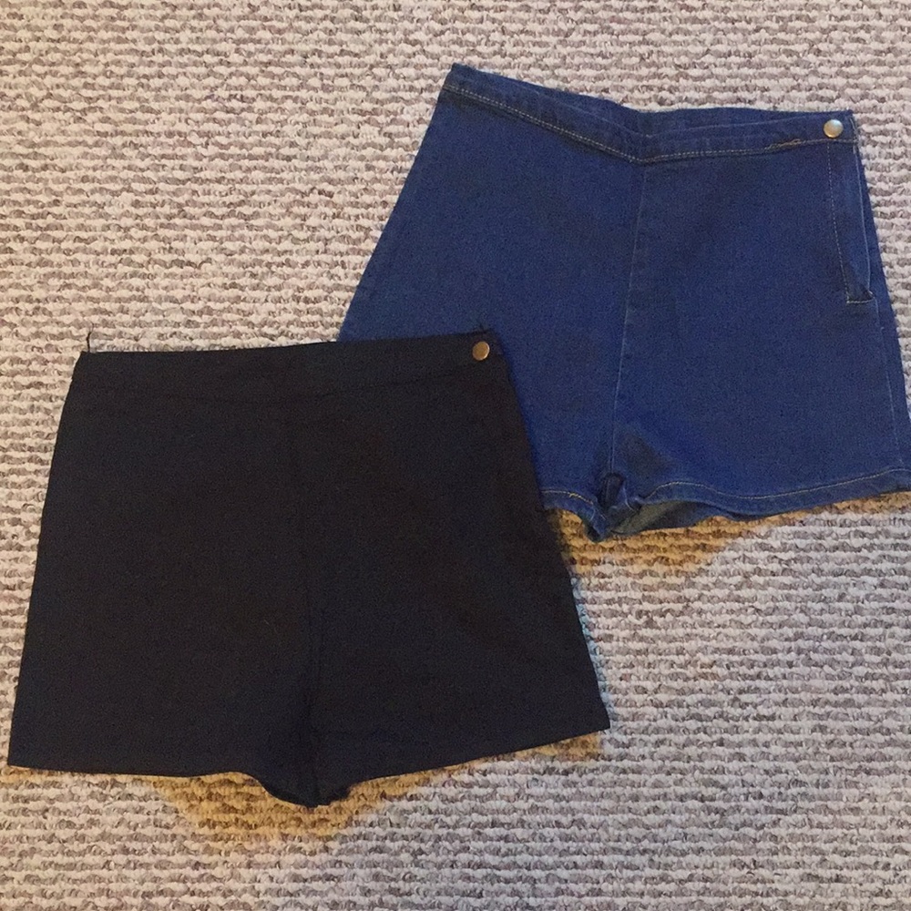 Two denim shorts!